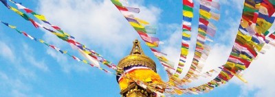 Tibetische Gebetsfahne