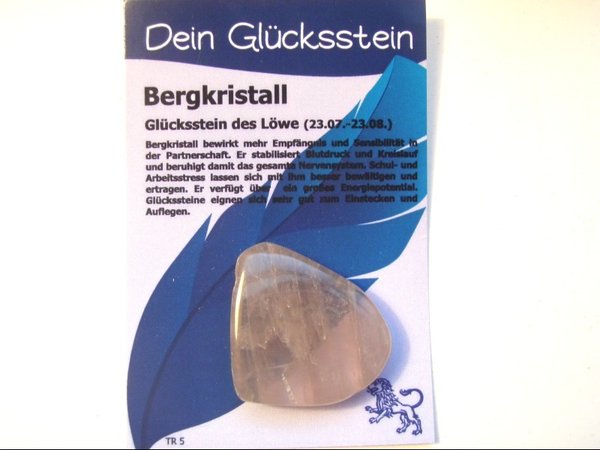 Glückstein Bergkristall