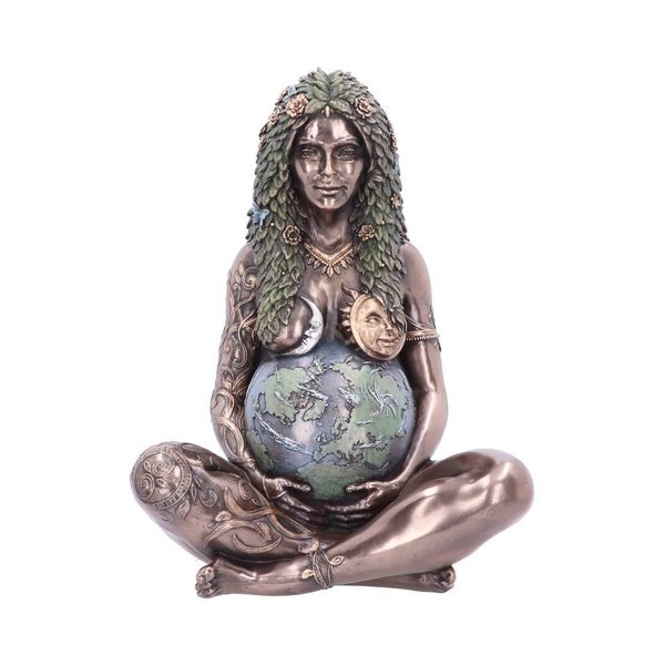 Gaia Mutter Erde Kunst Figur Bronze 30cm
