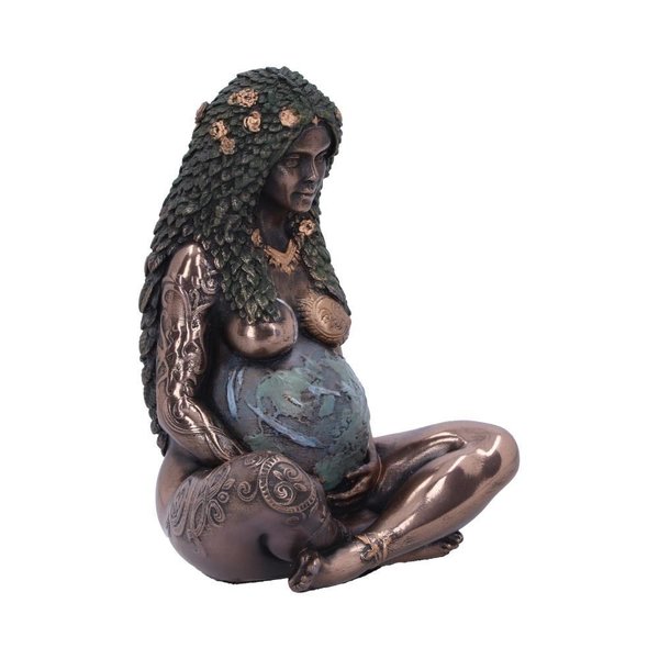 Gaia Mutter Erde Kunst Figur Bronze 8,5cm