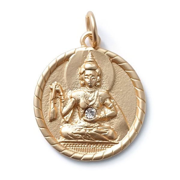 Amulett mit Buddha gold shiny